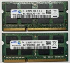 Sumsung 4GBx2 DDR3/DDR3L SO-DIMM 8GBのサムネイル