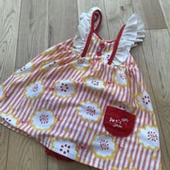 プチジャム♡水着♡北欧♡ちょうちょ♡レッド♡130のサムネイル