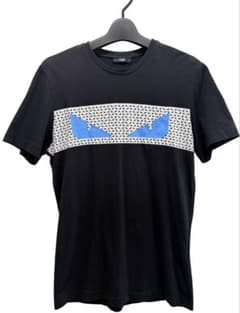 レア　FENDI フェンディ Tシャツ モンスター バグズアイ 黒 ブルー Mのサムネイル