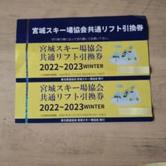 ちっち様専用　宮城共通リフト券 2023(2枚セット)のサムネイル