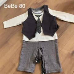 値下げ●美品● フォーマル ロンパース　べべ　bebe 80 ベビーのサムネイル