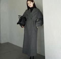 L'AUB BLANC Cape collar Narrow line coatのサムネイル