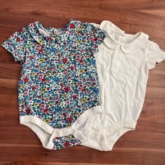 【新品　未使用】babygap 花柄 ロンパース 70のサムネイル