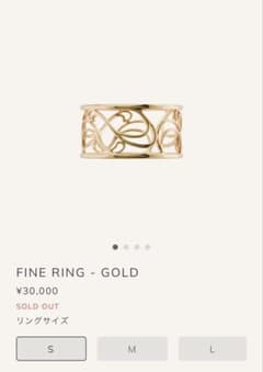pointless journey FINE RING GOLD Sサイズのサムネイル