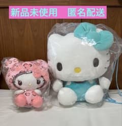 新品未使用タグ付き！ハローキティBIGぬいぐるみ2体セット