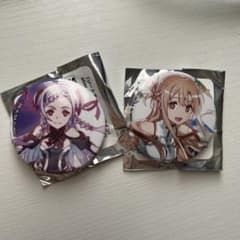 ソードアートオンライン　abecトーレーディング缶バッジ　アスナ×ユナのサムネイル
