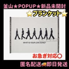 BTS 韓国 釜山 ARIRANG ポップアップ ブランケット BLANKET BTS 韓国 釜山 ARIRANG ポップアップ ブランケット BLANKET - メルカリ