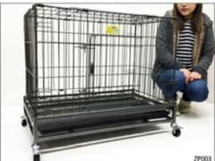 ペットケージ　鉄製ケージ L 檻 上網開閉型  キャスター付　中型犬用のサムネイル