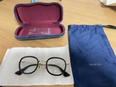【GUCCI】ゴールドラウンドメガネのサムネイル