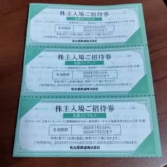名古屋鉄道株式会社　株主入場ご招待券　３枚のサムネイル