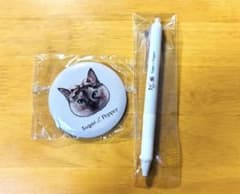 Sugar & Pepper 猫 ミラー & 擦ると消える ボールペン セットのサムネイル