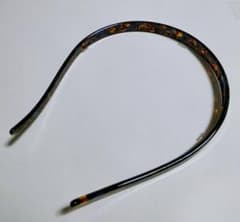 カチューシャ ロドリーミシェ メガネに当たらない べっ甲柄