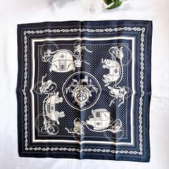 エルメス カレ55 エクスリブリス スカーフ シルク ネイビー | Mercari