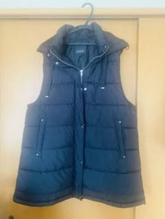 HK WORKS LONDON 후드 첨부 안솜 베스트 (o^^o) 블랙 LL