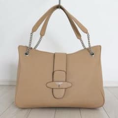 良品 セラピアン×レリアン レザー チェーン ショルダー トート バッグ 