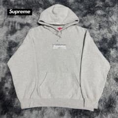Supreme パーカー グレー ボックスロゴ 美品 人気モデル フーディ 定番 