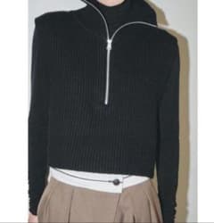 todayful / Halfzip Knit Vest ブラック