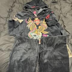 Ed Hardy スカルデザイン パンツセットアップ Mのサムネイル