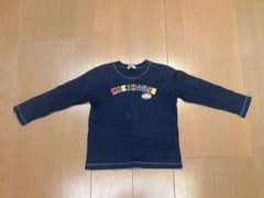 MIKI HOUSE 長袖Tシャツ ネイビー 刺繍ワッペンのサムネイル