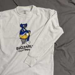 EGOZARU カートゥーン ホワイト ロングTシャツ Sサイズのサムネイル