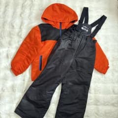 IGNIOスキーウェア上下 IGNIO イグニオ 140 男の子 スキーウェア 上下セット オレンジ×黒