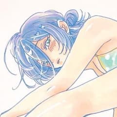 手描きイラスト チェンソーマン レゼ ファンアート アナログ 水着