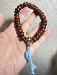 極美品天然木 年代物 チベットルドラクシャブレスレット 念珠 香木風