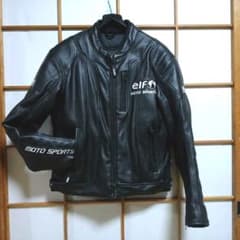 elf バイクジャケット 　Mサイズ　フェイクレザーのサムネイル