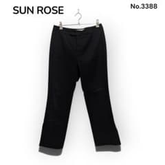 SUN ROSE 스트레이트 팬츠 블랙 일본제 40