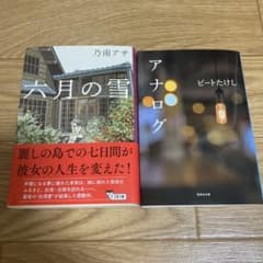 「アナログ」ビートたけし、「六月の雪」乃南アサ　2冊セットのサムネイル