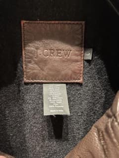 j.crew革タグ　レザーカーコート サイズ　ovy OJDGAP j.crew革タグ レザーカーコート サイズ ovy OJDGAP - メルカリ