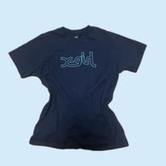 X-girl 半袖Tシャツ ブラック ロゴ刺繍のサムネイル