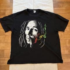 ボブ・マーリー プリント Tシャツ 黒のサムネイル