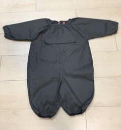 美品　お砂場着　つなぎタイプのレインコート　80のサムネイル