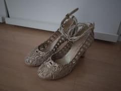 tsumori chisato WALK パンプス ゴールド 22.5cmのサムネイル