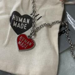 HUMAN MADE ネックレス ハート レッド チャーム - メルカリ