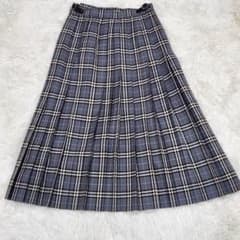 美品・5AP(34)✨バーバリー ノバチェック プリーツ スカート 巻き