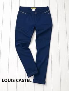 新品　LOUISCASTEL メンズゴルフパンツ 79 ブルー 10分丈　春夏秋のサムネイル