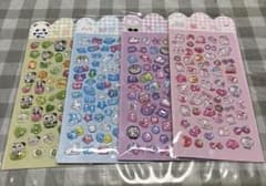 ぷくぷくシール 4枚セット+1（おまけ付) クリア素材のサムネイル