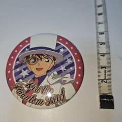 名探偵コナン 怪盗キッド 黒羽快斗 レトロ 缶バッジ - メルカリ