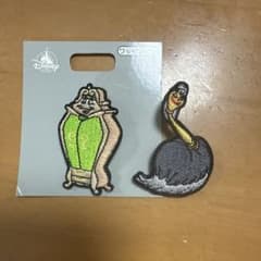 ディズニーストア 刺繍　ワッペンピン 2点セット 美女と野獣のサムネイル