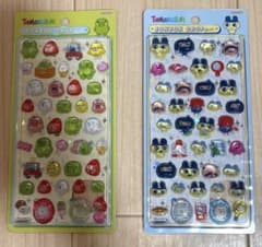 ゴ*チ様 正規品　たまごっち ボンボンドロップシール　まめっち　くちぱっち　2枚のサムネイル