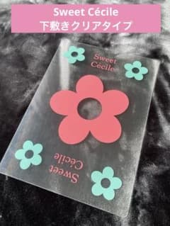 Sweet Cécile Floral Pattern Clear Desk Mat