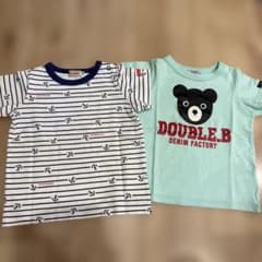 ダブルB Tシャツ・パンツセット90 MIKI HOUSE DOUBLE.B Tシャツ 2枚セット 90 - メルカリ