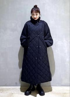 美品！ADAM ET ROPE アダムエロペ スタンドネックキルティングコート