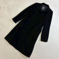INDIVI （インディヴィ） 毛アンゴラロングコート スタンドカラー 日本 