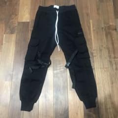 LAKENZIE カーゴパンツ black 黒　Mのサムネイル