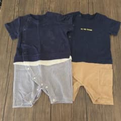 GUロンパース2点セット80サイズのサムネイル
