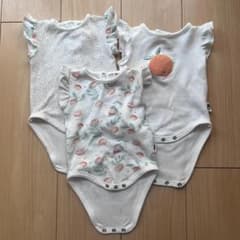 Rabbit + Bear Organic ボディスーツ３点セット 60cmのサムネイル