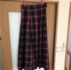 新品未使用！今期人気 ロング チェックスカートのサムネイル